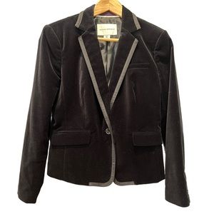 Banana Republic Black Velvet Blazer